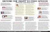 DEFEND THE RIGHT TO FREE SPEECH - SACC