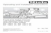 Operating and installation instructions - Miele