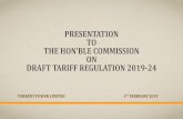 Tariff regulation 2019-24
