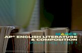ENGLISH LITERATURE & COMPOSITION PRACTICE TEST 1