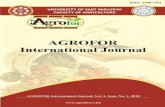 AGROFOR International Journal