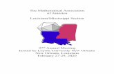 The Mathematical Association of America Louisiana ...