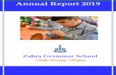 Annual Report 2019 - Zahra Grammar School