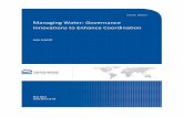 Managing Water: Governance Innovations to Enhance Coordination