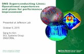 SNS Superconducting Linac: Operational experiences and ...