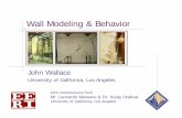 Wall Modeling & Behavior - 1906eqconf.org