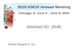 Abstract ID: 2546 - Sarcoma Oncology