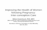 Improving the Health of Women following Pregnancy: Inter ...