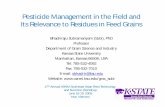 Pesticide Management in the Field and Its Relevance ASAIM 2009