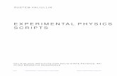 Experimental Physics Scripts