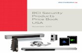 RCI Security Products Price Book USA