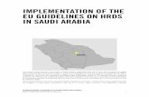 IMPLEMENTATION OF THE EU GUIDELINES ON HRDS IN SAUDI …