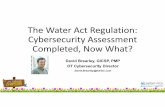 The Water Act Regulation: Cybersecurity Assessment ...