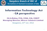 Information Technology Act - CA perspective