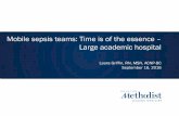 Mobile sepsis teams: Time is of the essence – Large ...