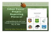 Urban Forest Project Reporting Protocol