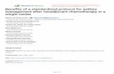 management after neoadjuvant chemotherapy in a Benets of a ...