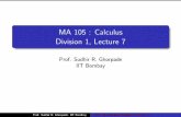 MA 105 : Calculus Division 1, Lecture 7