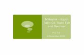 Malaysia – Egypt Palm Oil Trade Fair and Seminar