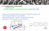 Power and energy limitations related to Energy Harvesting ...