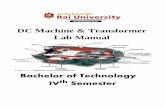 DC Machine & Transformer Lab Manual