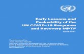 Early Lessons and Evaluability of the UN COVID-19 Response ...