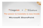 Microsoft SharePoint - Lingotek