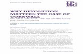 WHY DEVOLUTION MATTERS: THE CASE OF CORNWALL