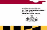 Implemetation of the Smart Growth Areas Act, Fiscal Year 2017