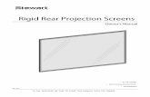 Rigid Rear Projection Screens