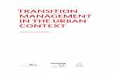 TRANSITION MANAGEMENT IN THE URBAN CONTEXT