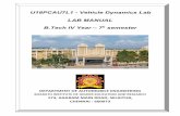 U18PCAU7L1 Vechicle dynamics lab - bharathuniv.ac.in
