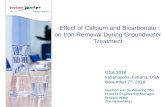 Effect of Calcium and Bicarbonate on Iron Removal During ...