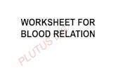 CSAT WORKSHEET FOR BLOOD RELATION