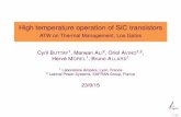 High temperature operation of SiC transistors