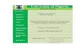Faculty of Biological sciences - University of Nigeria