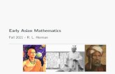 Early Asian Mathematics - people.uncw.edu