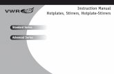 Instruction Manual Hotplates, Stirrers, Hotplate-Stirrers