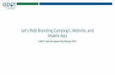 Let’s Ride randing ampaign, Website, and Mobile App