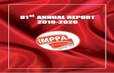 81 ANNUAL REPORT st 2019-2020 - IMPPA