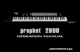 Sequential Prophet 2000 Operation Manual - Lojinx