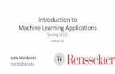 Introduction to Machine Learning Applications