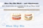 Blue Sky Bio Multi – unit Abutments