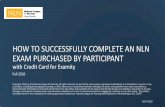 HOW TO SUCCESSFULLY COMPLETE AN NLN EXAM …