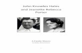 John Knowles Hales and Jeanette Rebecca Porter