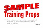 These training props are provided as examples of props ...