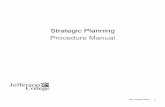 Strategic Planning Procedure Manual