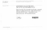 GGD-91-28, Immigration Management: Strong Leadership and ...