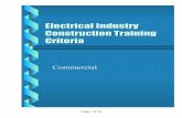 Electrical Industry Construction Training Criteria
