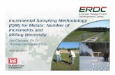 Incremental Sampling Methodology (ISM) for Metals: Number ...